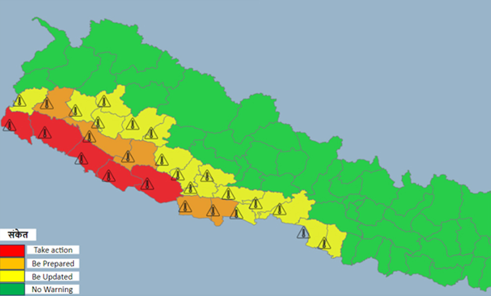 तराईमा असार २ सम्म तातो हावा चल्ने