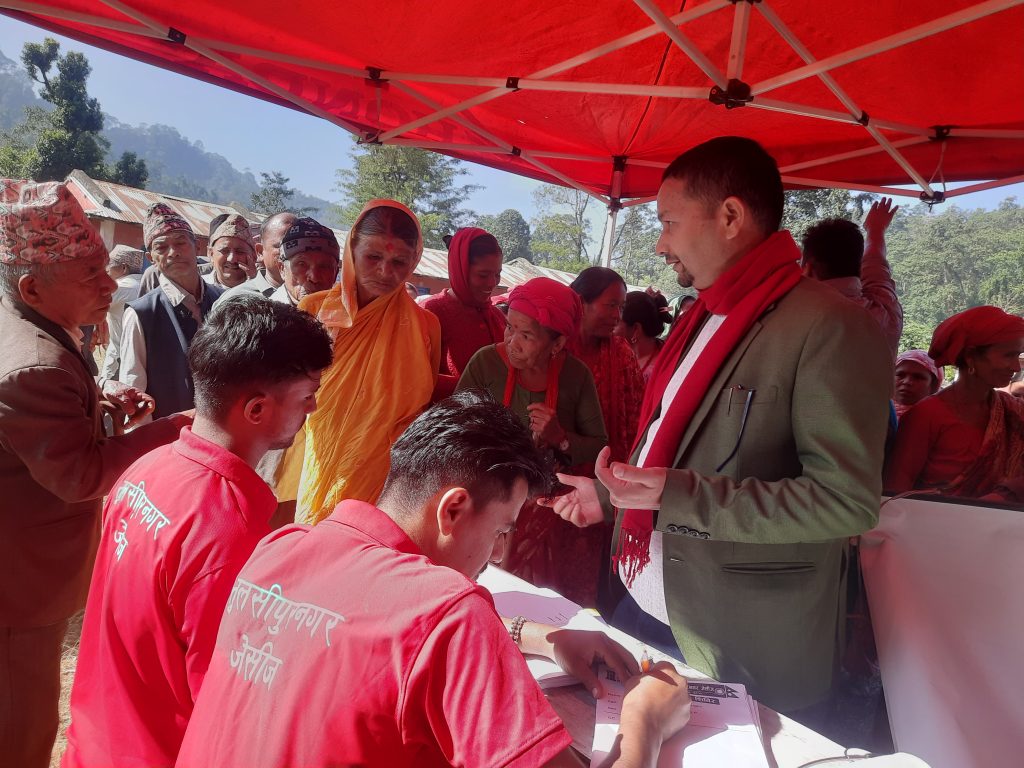 स्वास्थ्य शिविरबाट १७० लाभान्वित