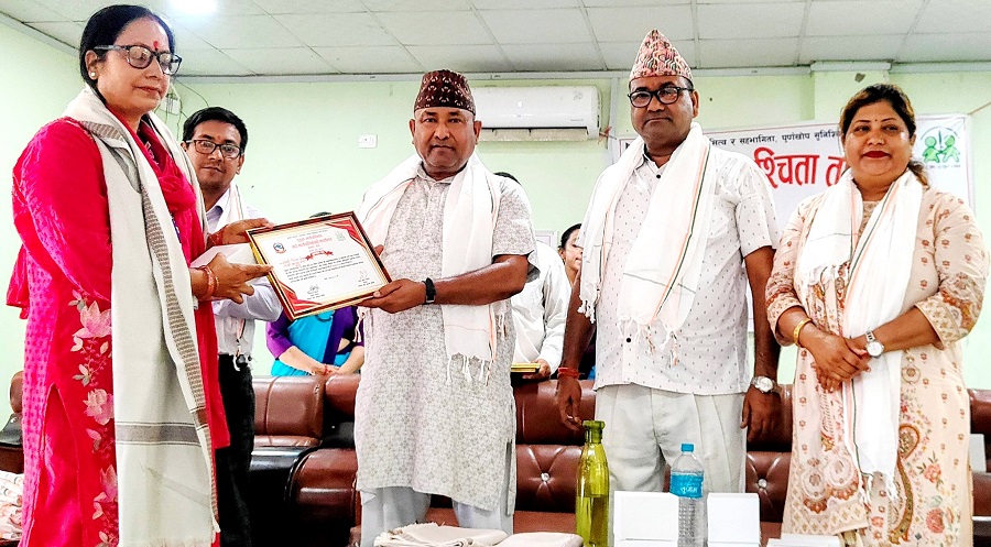 डुवा गाउँपालिका पूर्ण खोप सुनिश्चितता तथा दिगोपना पालिका घोषणा