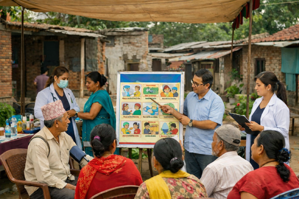 मौसमी रोगबाट बच्न टोलटोलमा स्वास्थ्य सरोकार समिति