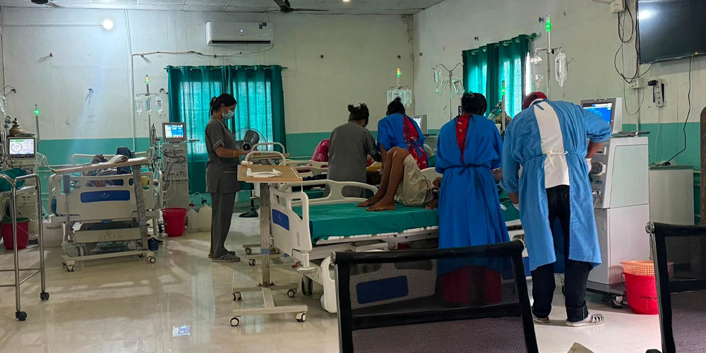 महाकाली अस्पतालमा मिर्गौला पीडित बिरामीको चाप